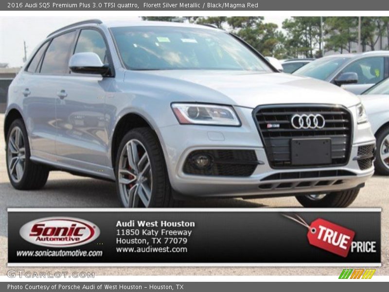 Florett Silver Metallic / Black/Magma Red 2016 Audi SQ5 Premium Plus 3.0 TFSI quattro