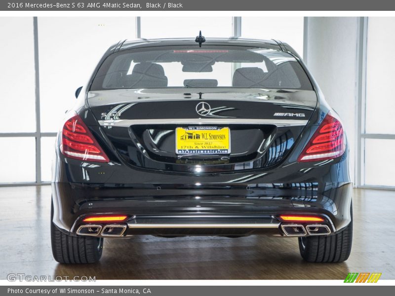 Black / Black 2016 Mercedes-Benz S 63 AMG 4Matic Sedan