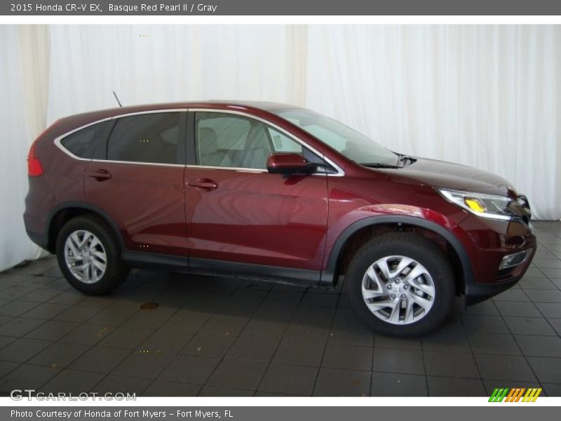 Basque Red Pearl II / Gray 2015 Honda CR-V EX