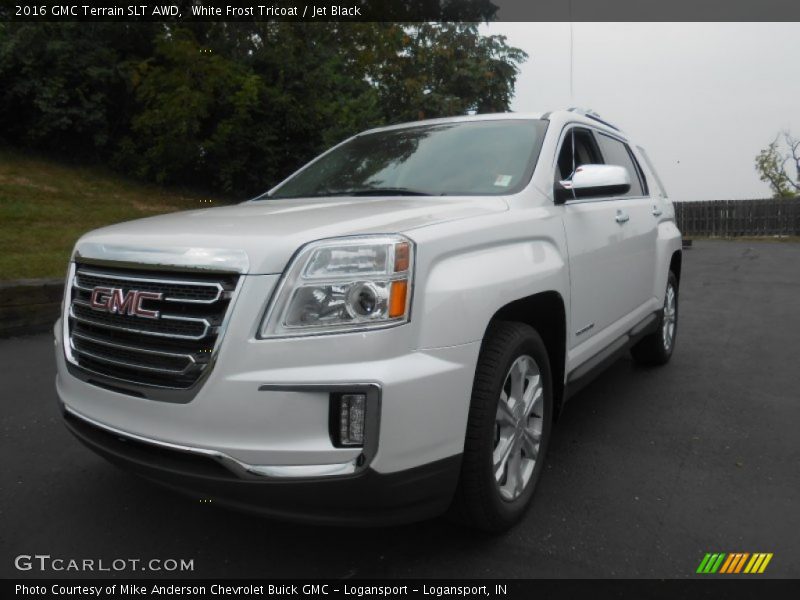 White Frost Tricoat / Jet Black 2016 GMC Terrain SLT AWD