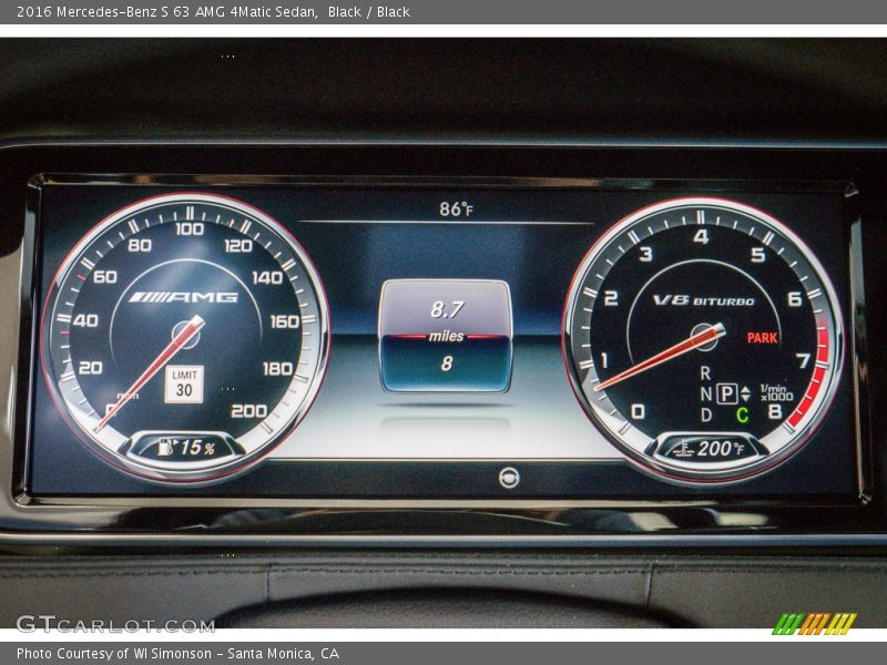  2016 S 63 AMG 4Matic Sedan 63 AMG 4Matic Sedan Gauges