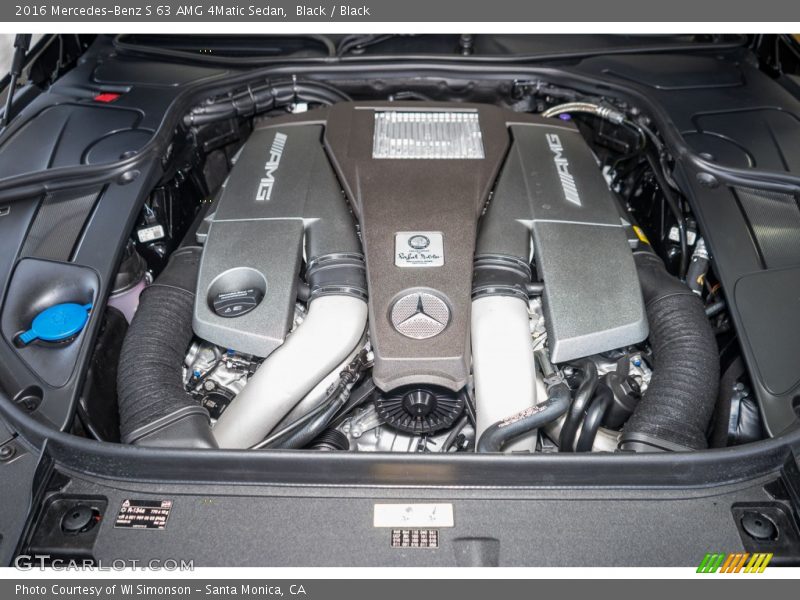  2016 S 63 AMG 4Matic Sedan Engine - 5.5 Liter AMG biturbo DOHC 32-Valve VVT V8