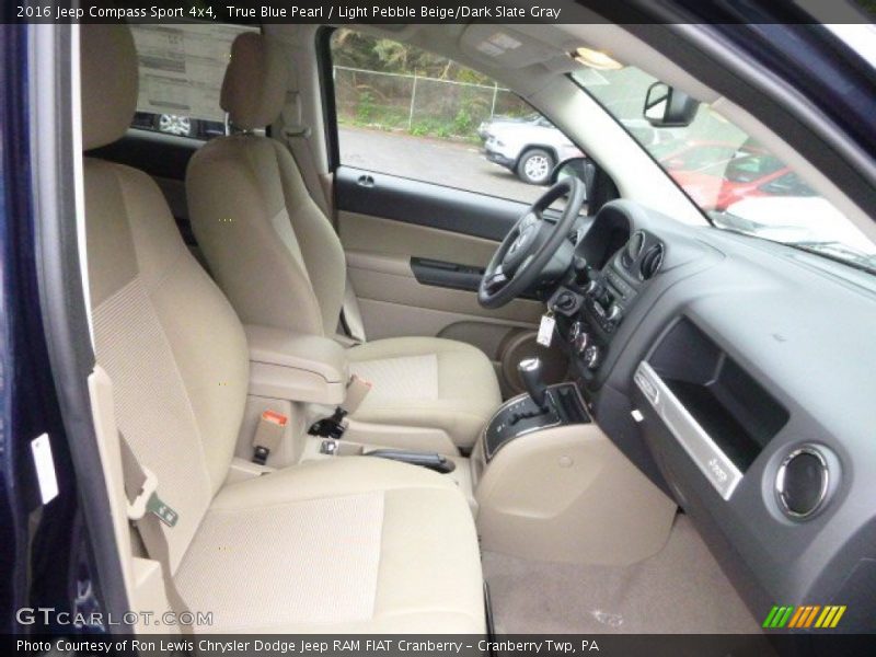 True Blue Pearl / Light Pebble Beige/Dark Slate Gray 2016 Jeep Compass Sport 4x4