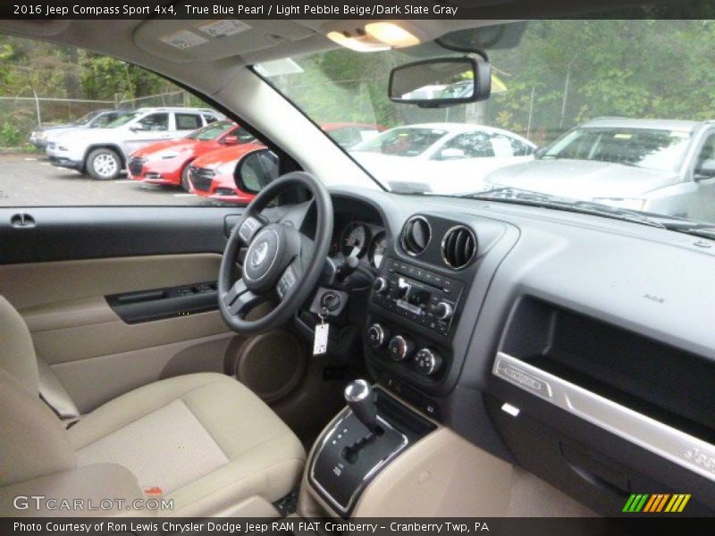 True Blue Pearl / Light Pebble Beige/Dark Slate Gray 2016 Jeep Compass Sport 4x4