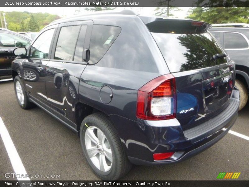 Maximum Steel Metallic / Dark Slate Gray 2016 Jeep Compass Sport 4x4