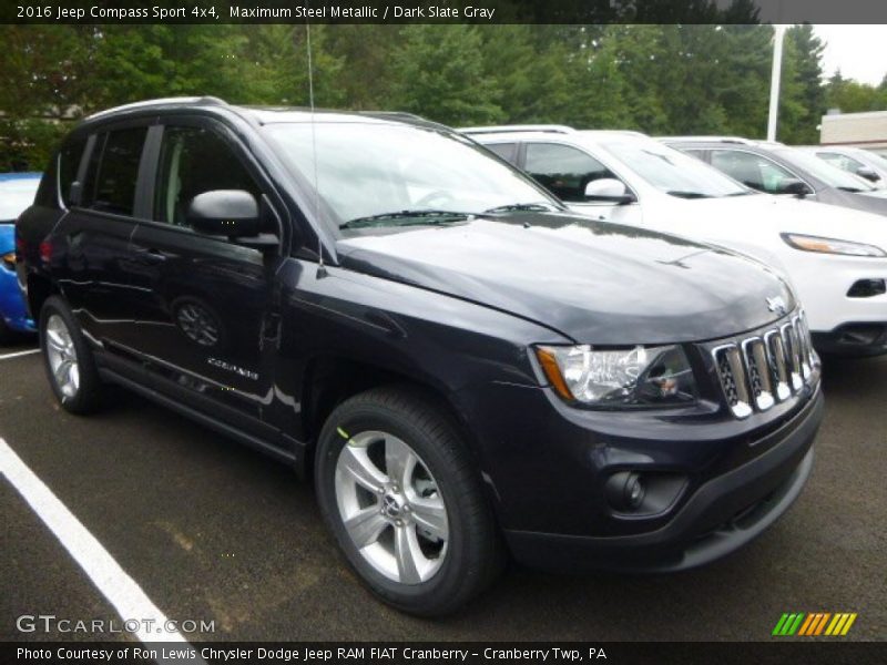 Maximum Steel Metallic / Dark Slate Gray 2016 Jeep Compass Sport 4x4