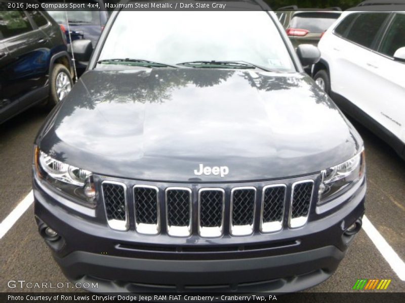 Maximum Steel Metallic / Dark Slate Gray 2016 Jeep Compass Sport 4x4