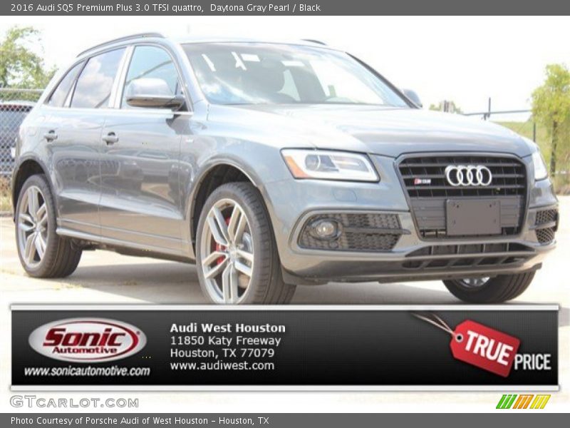 Daytona Gray Pearl / Black 2016 Audi SQ5 Premium Plus 3.0 TFSI quattro
