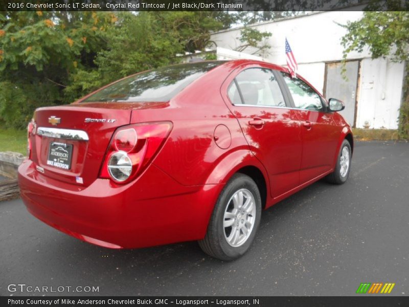 Crystal Red Tintcoat / Jet Black/Dark Titanium 2016 Chevrolet Sonic LT Sedan