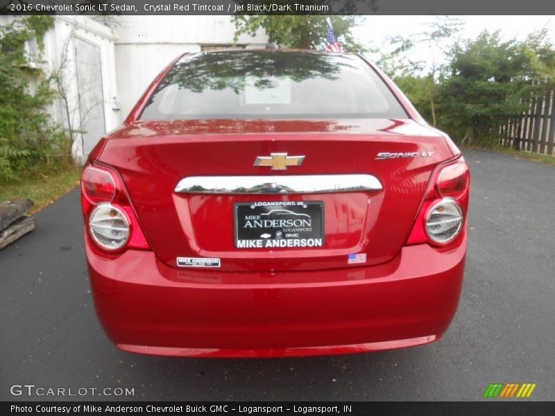 Crystal Red Tintcoat / Jet Black/Dark Titanium 2016 Chevrolet Sonic LT Sedan