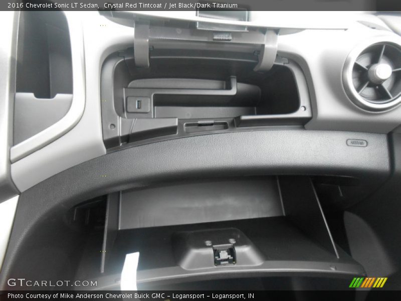 Crystal Red Tintcoat / Jet Black/Dark Titanium 2016 Chevrolet Sonic LT Sedan