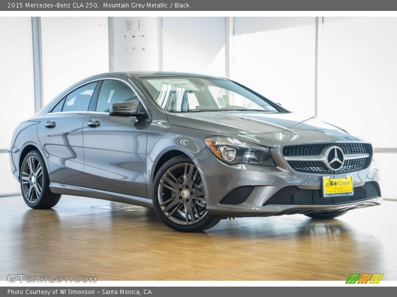 Mountain Grey Metallic / Black 2015 Mercedes-Benz CLA 250