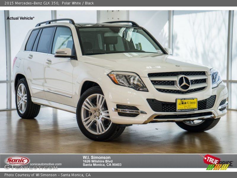 Polar White / Black 2015 Mercedes-Benz GLK 350