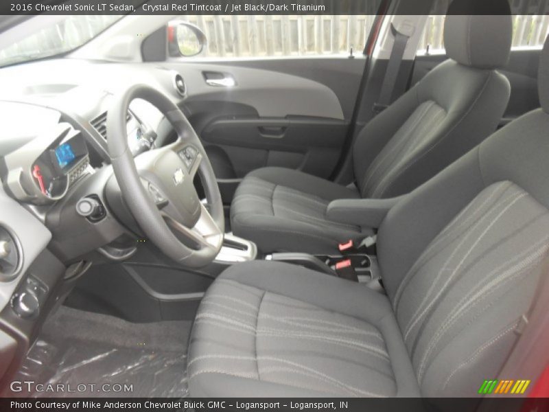 Crystal Red Tintcoat / Jet Black/Dark Titanium 2016 Chevrolet Sonic LT Sedan