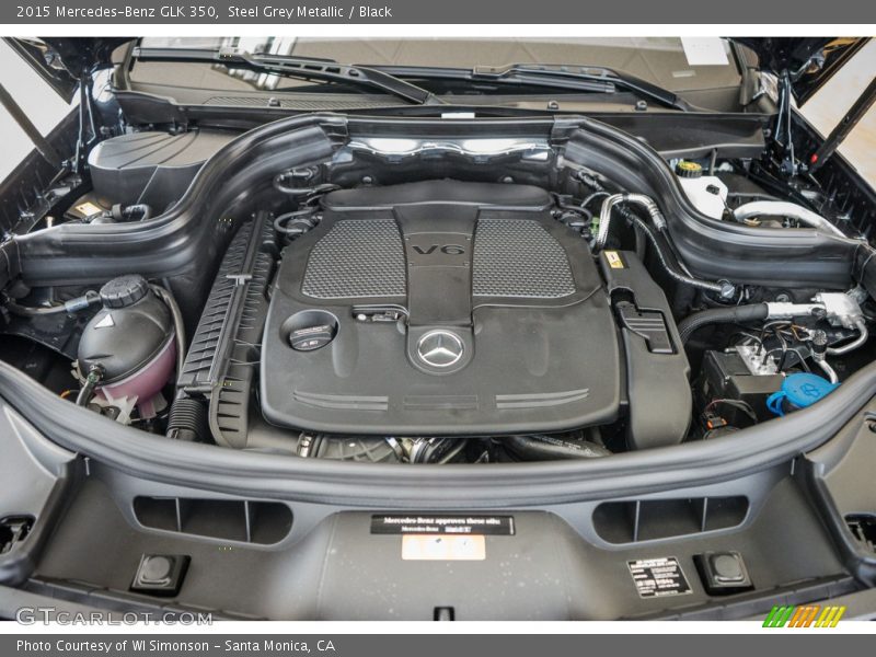Steel Grey Metallic / Black 2015 Mercedes-Benz GLK 350