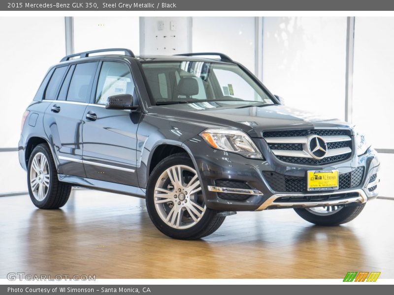 Steel Grey Metallic / Black 2015 Mercedes-Benz GLK 350