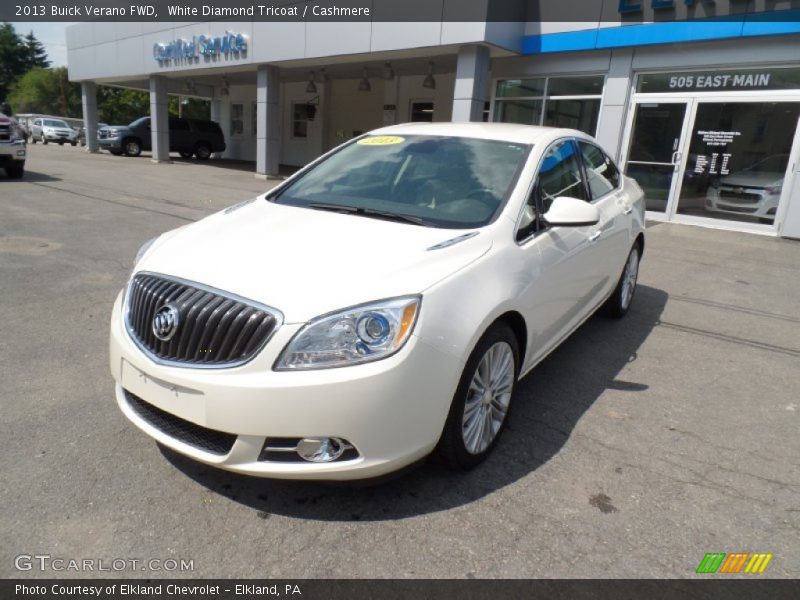 White Diamond Tricoat / Cashmere 2013 Buick Verano FWD