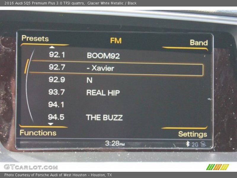 Glacier White Metallic / Black 2016 Audi SQ5 Premium Plus 3.0 TFSI quattro