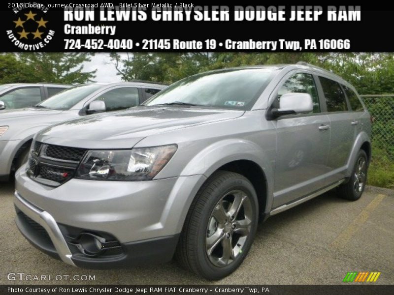 Billet Silver Metallic / Black 2016 Dodge Journey Crossroad AWD