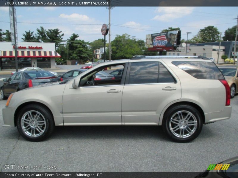 Gold Mist / Cashmere/Cocoa 2008 Cadillac SRX 4 V6 AWD