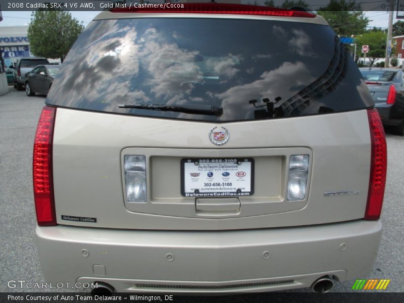 Gold Mist / Cashmere/Cocoa 2008 Cadillac SRX 4 V6 AWD