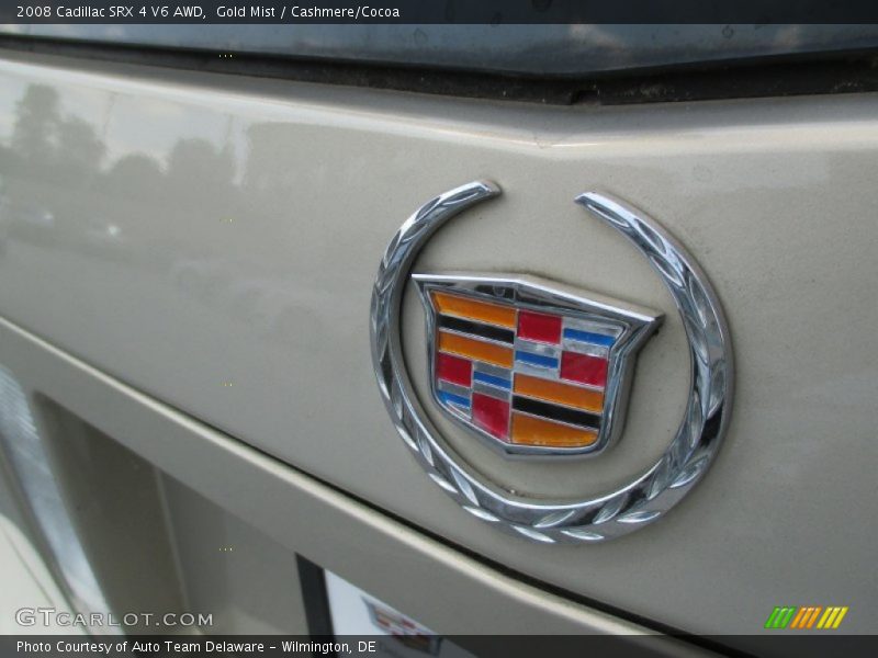 Gold Mist / Cashmere/Cocoa 2008 Cadillac SRX 4 V6 AWD