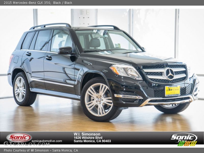 Black / Black 2015 Mercedes-Benz GLK 350