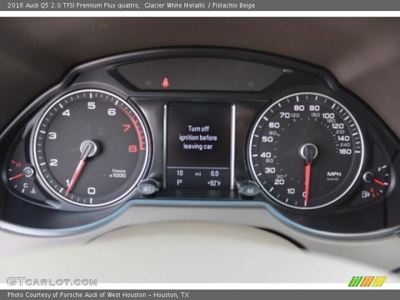 Glacier White Metallic / Pistachio Beige 2016 Audi Q5 2.0 TFSI Premium Plus quattro