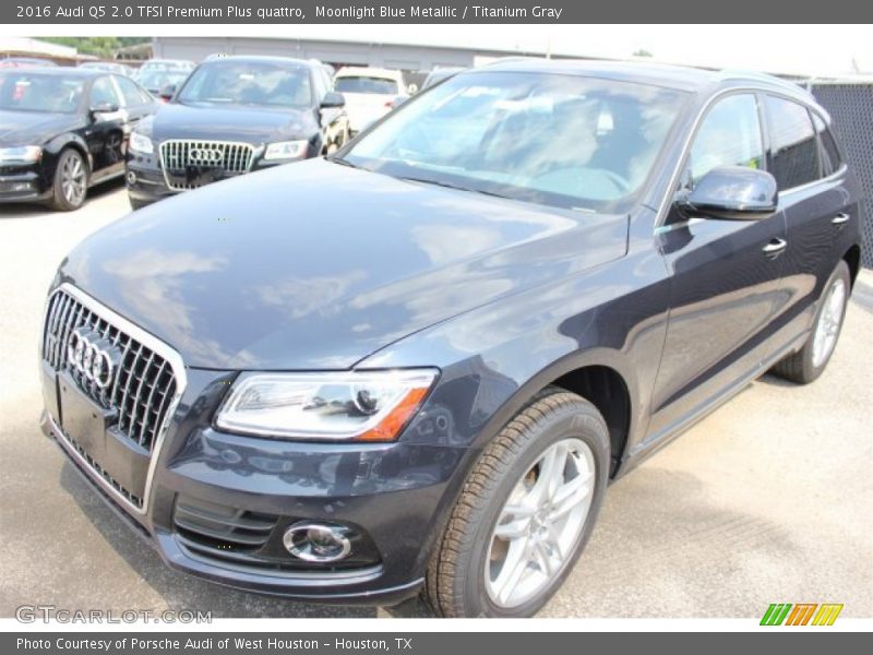 Moonlight Blue Metallic / Titanium Gray 2016 Audi Q5 2.0 TFSI Premium Plus quattro