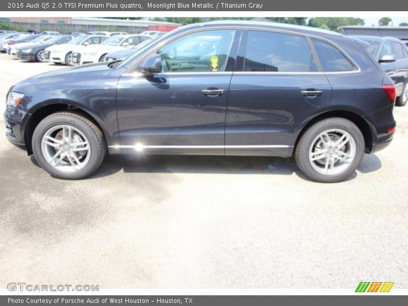 Moonlight Blue Metallic / Titanium Gray 2016 Audi Q5 2.0 TFSI Premium Plus quattro