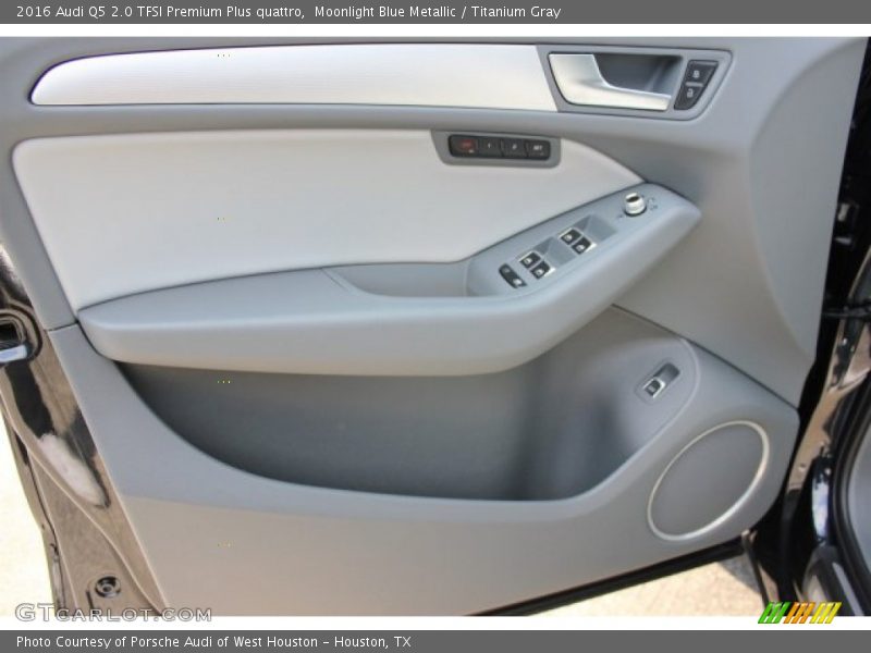 Moonlight Blue Metallic / Titanium Gray 2016 Audi Q5 2.0 TFSI Premium Plus quattro