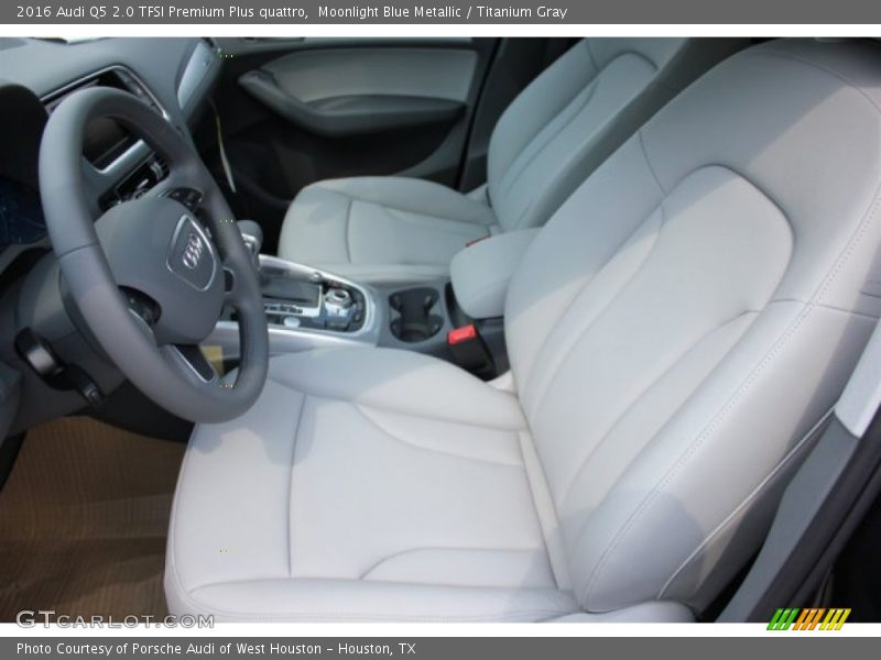 Moonlight Blue Metallic / Titanium Gray 2016 Audi Q5 2.0 TFSI Premium Plus quattro