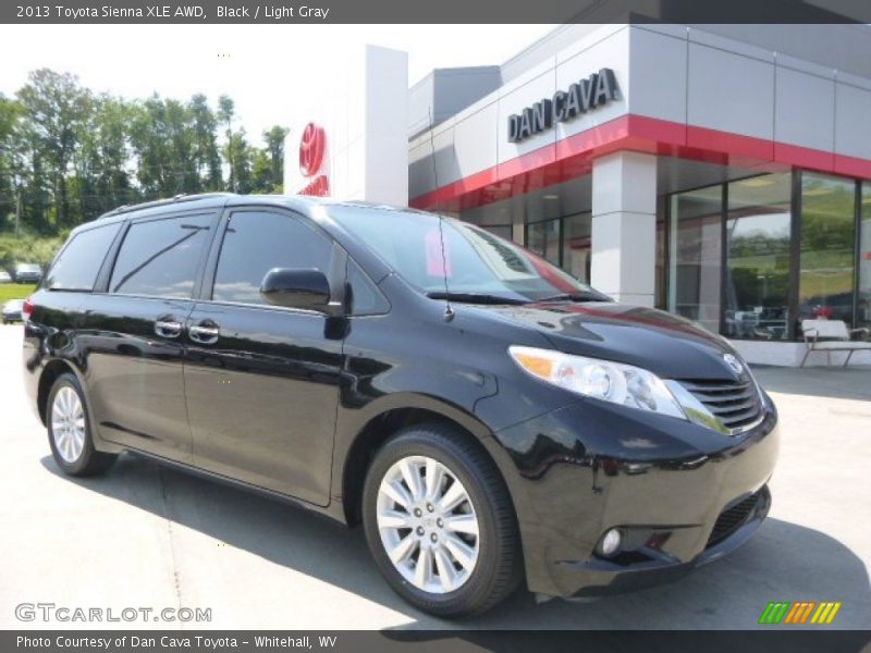 Black / Light Gray 2013 Toyota Sienna XLE AWD