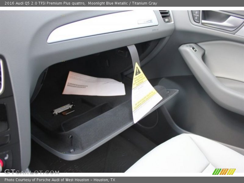 Moonlight Blue Metallic / Titanium Gray 2016 Audi Q5 2.0 TFSI Premium Plus quattro