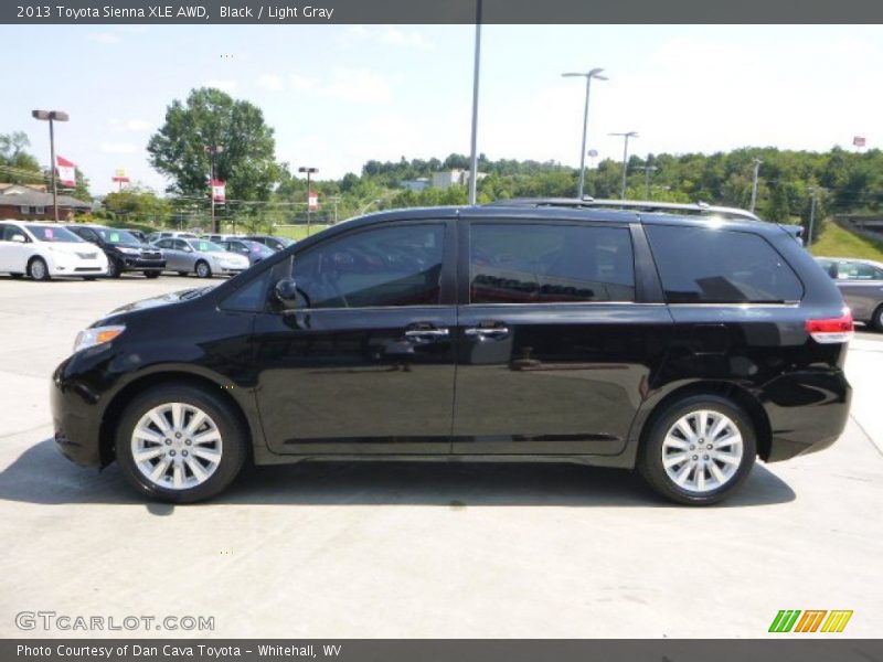 Black / Light Gray 2013 Toyota Sienna XLE AWD