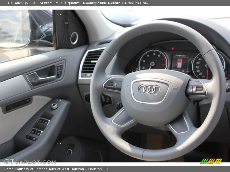 Moonlight Blue Metallic / Titanium Gray 2016 Audi Q5 2.0 TFSI Premium Plus quattro