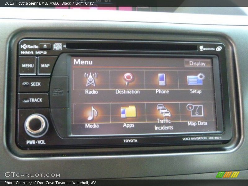 Black / Light Gray 2013 Toyota Sienna XLE AWD