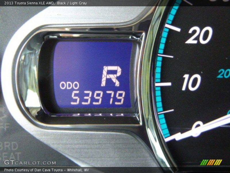 Black / Light Gray 2013 Toyota Sienna XLE AWD