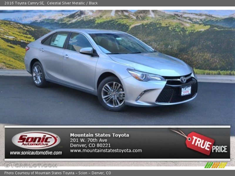 Celestial Silver Metallic / Black 2016 Toyota Camry SE