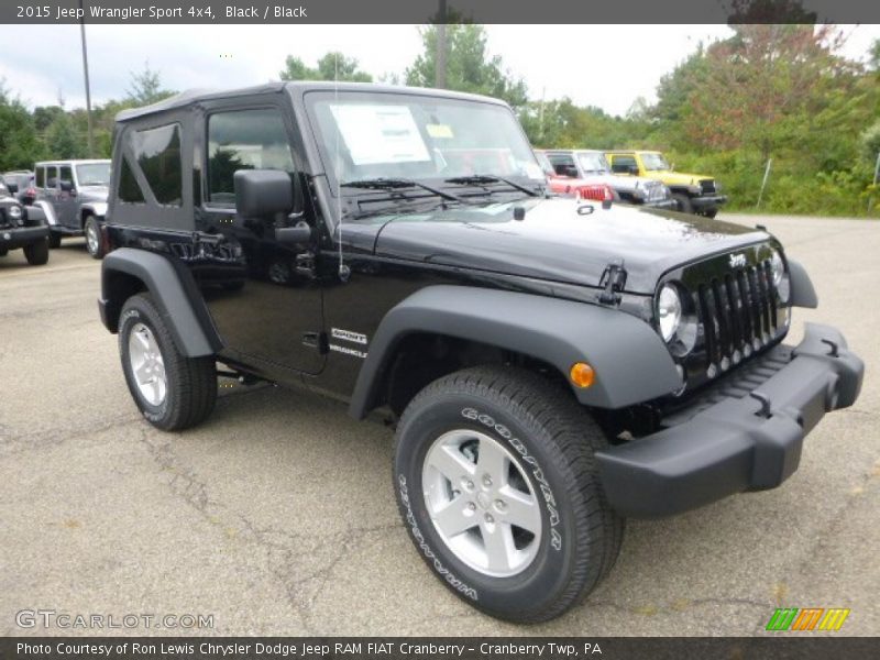 Black / Black 2015 Jeep Wrangler Sport 4x4