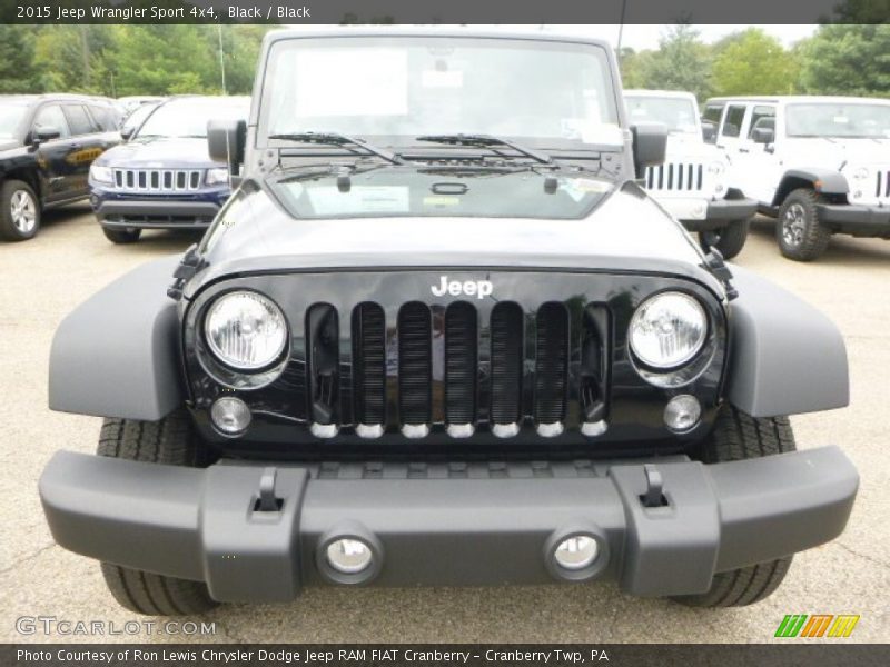 Black / Black 2015 Jeep Wrangler Sport 4x4