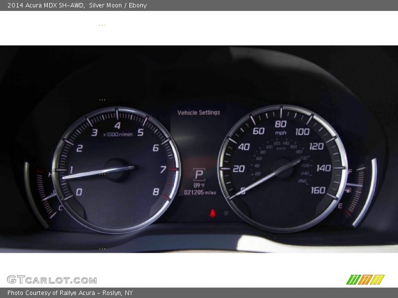 Silver Moon / Ebony 2014 Acura MDX SH-AWD