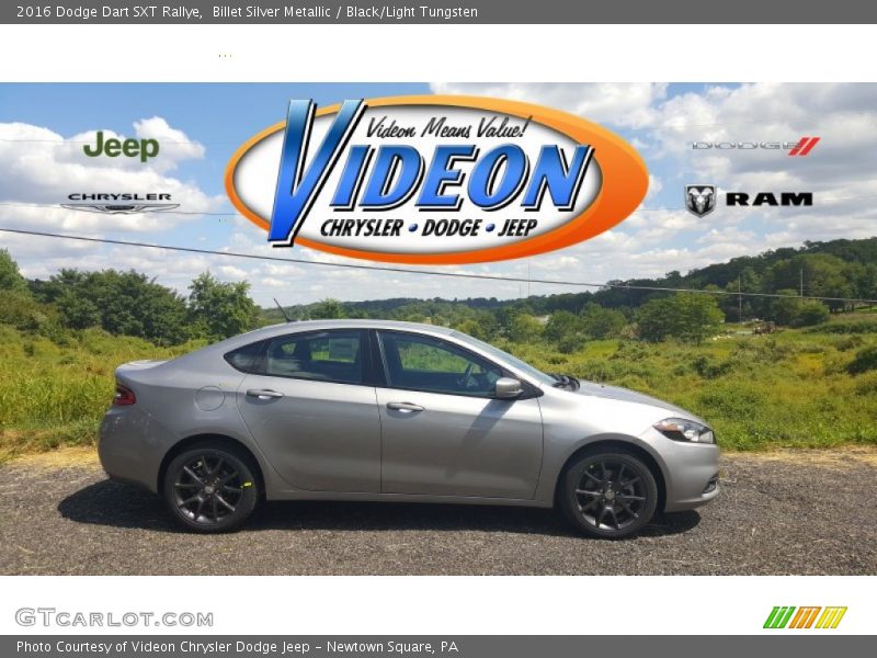 Billet Silver Metallic / Black/Light Tungsten 2016 Dodge Dart SXT Rallye