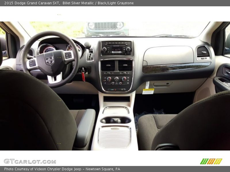 Billet Silver Metallic / Black/Light Graystone 2015 Dodge Grand Caravan SXT