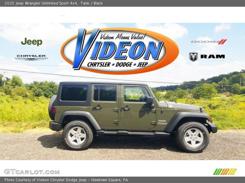 Tank / Black 2015 Jeep Wrangler Unlimited Sport 4x4