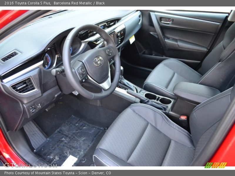 Black Interior - 2016 Corolla S Plus 
