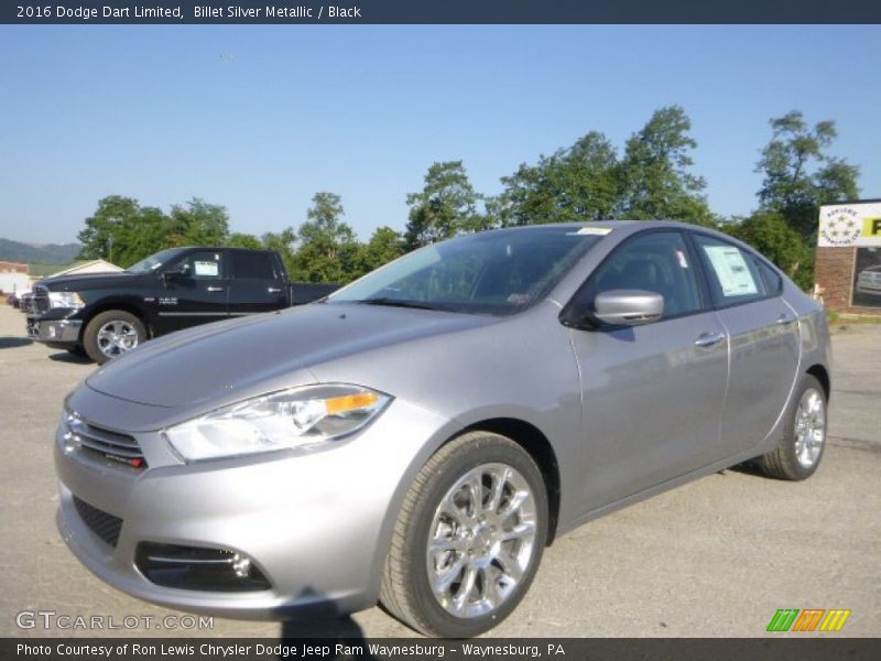 Billet Silver Metallic / Black 2016 Dodge Dart Limited