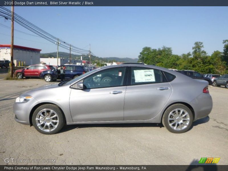 Billet Silver Metallic / Black 2016 Dodge Dart Limited