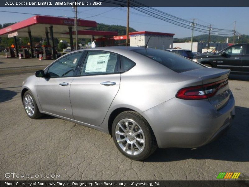 Billet Silver Metallic / Black 2016 Dodge Dart Limited