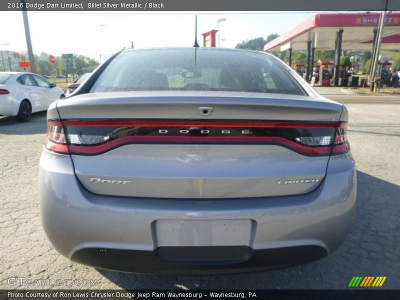 Billet Silver Metallic / Black 2016 Dodge Dart Limited